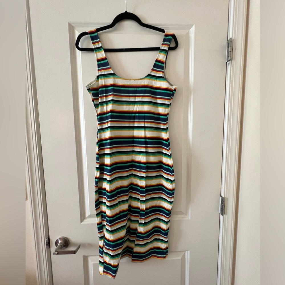 Express Striped Midi Dress